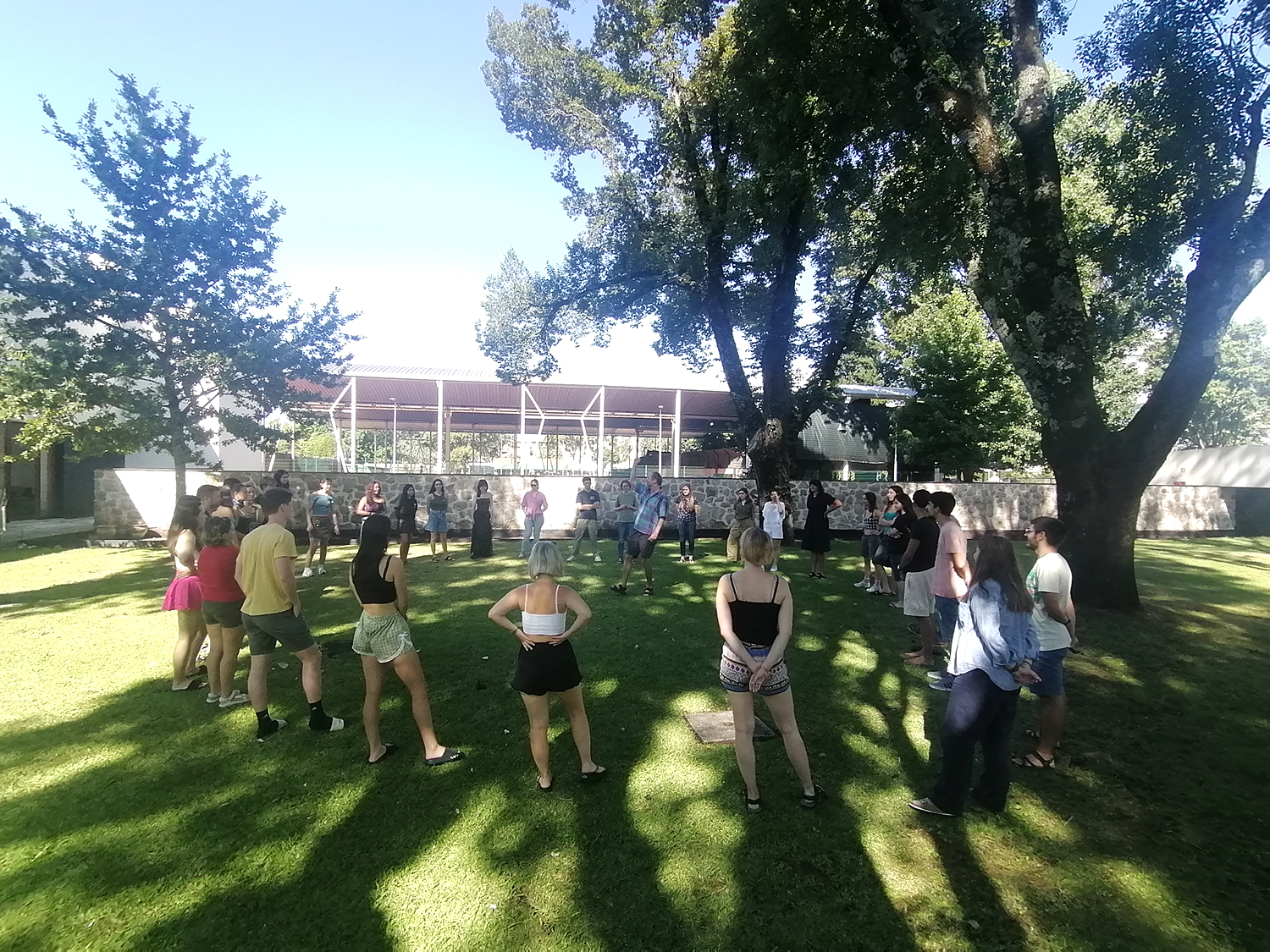 Participants of the Travel Different for Future programme during a sustainable tourism workshop in Viana do Castelo, Portugal.