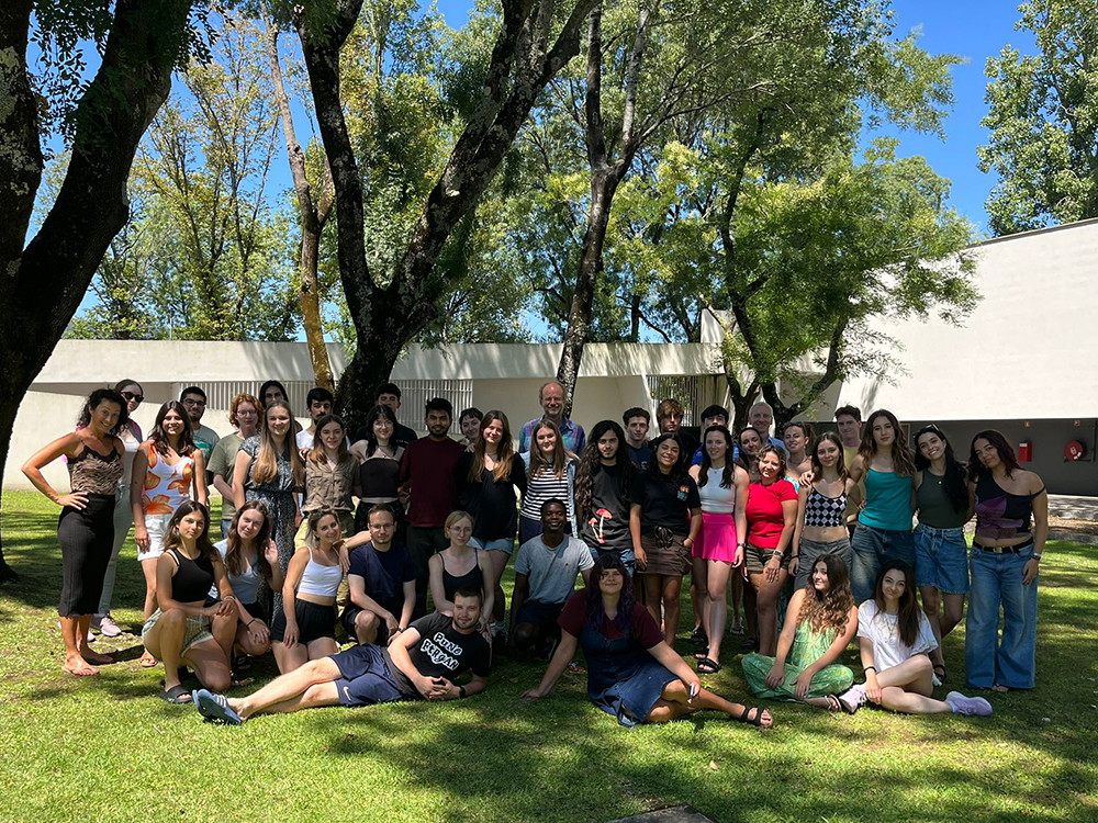 An international group of Travel Different for Future volunteers gathered after a seminar on sustainable tourism.